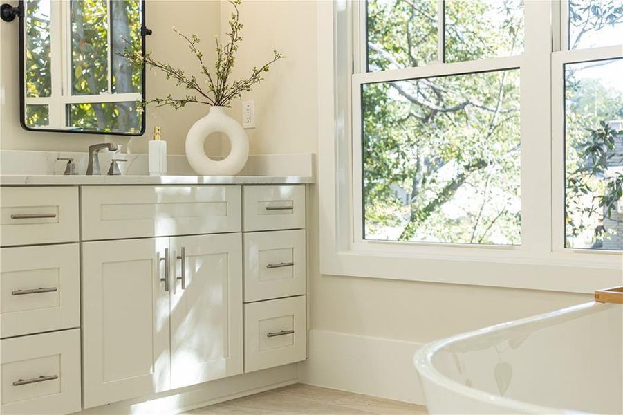 Furnished interior view inside a new home in , Atlanta (Image 10).