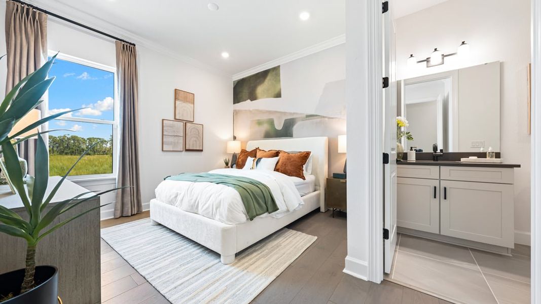Representative furnished interior of a home built from the Pallazio II by Taylor Morrison in Skye Ranch Community Group Page, Sarasota (Image 16).