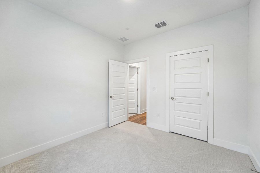 The first of the bedrooms has awalk-in closet. The first of the bedrooms has awalk-in closet.