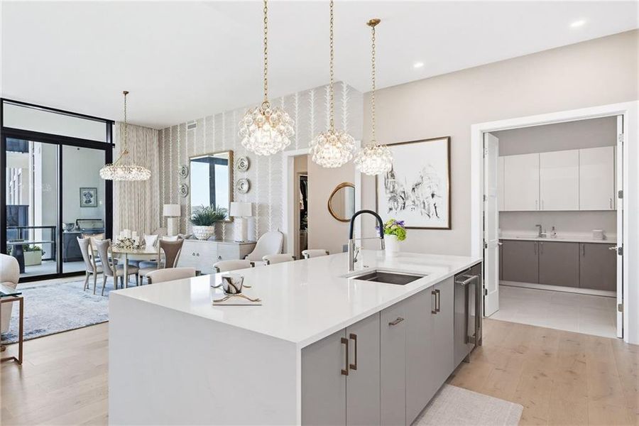 Furnished interior view inside a new home in The Dillon Buckhead, Atlanta (Image 8). Furnished interior view inside a new home in The Dillon Buckhead, Atlanta (Image 8).