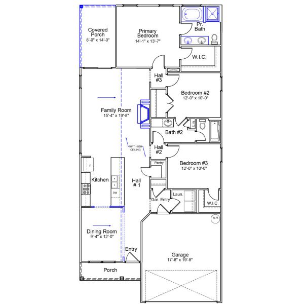 2D floor plan layout of this home in Killians Crossing, Blythewood, SC (Image 3). 2D floor plan layout of this home in Killians Crossing, Blythewood, SC (Image 3).