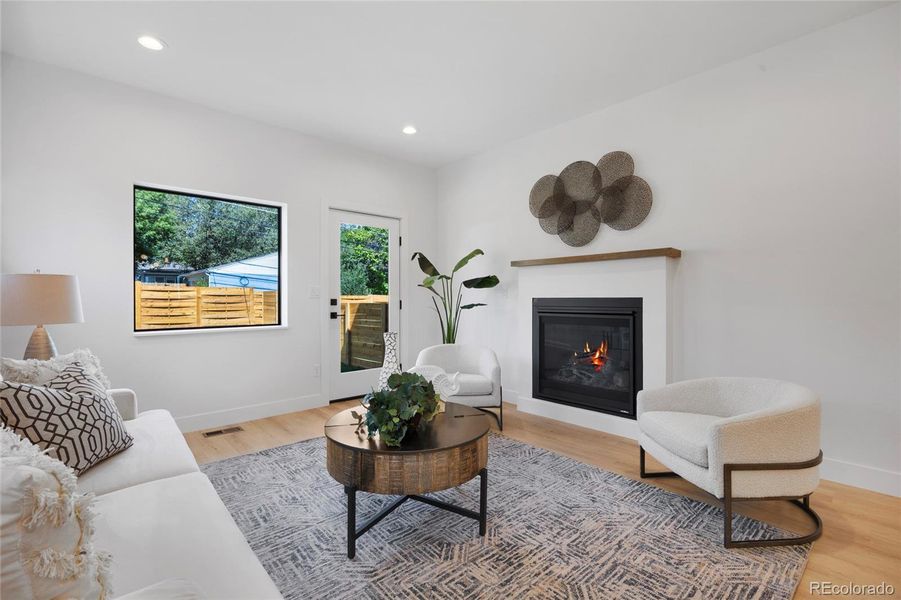 Furnished interior view inside a new home in , Denver (Image 39).