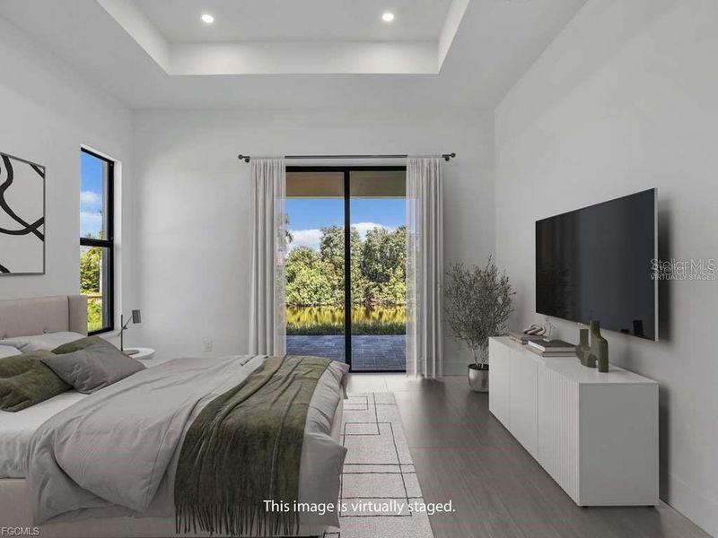Furnished interior view inside a new home in , Cape Coral (Image 13).
