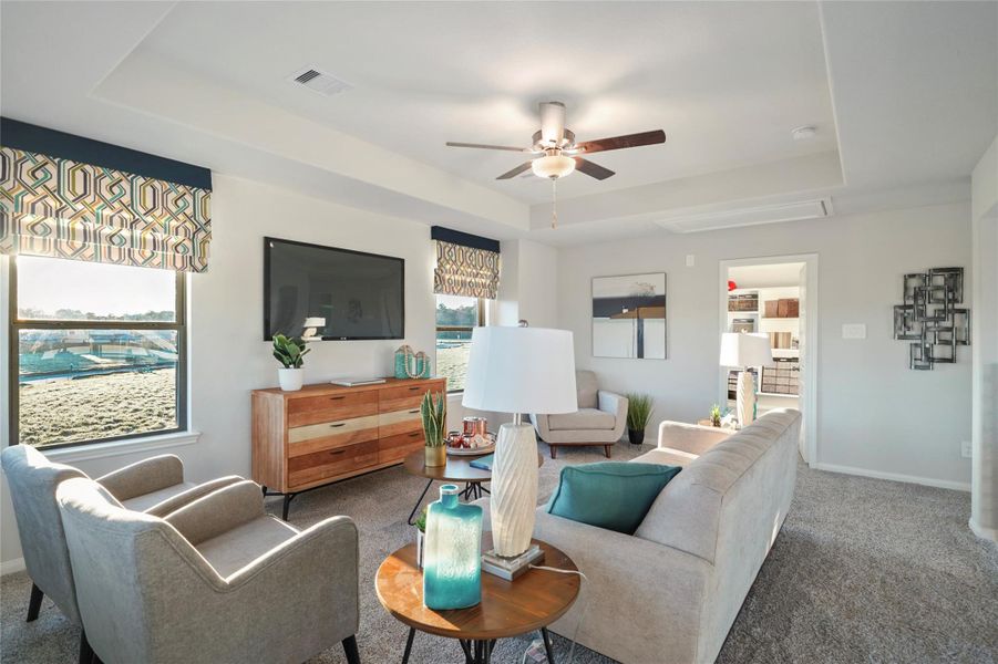 Furnished interior view inside a new home in Granger Pines, Conroe (Image 5).