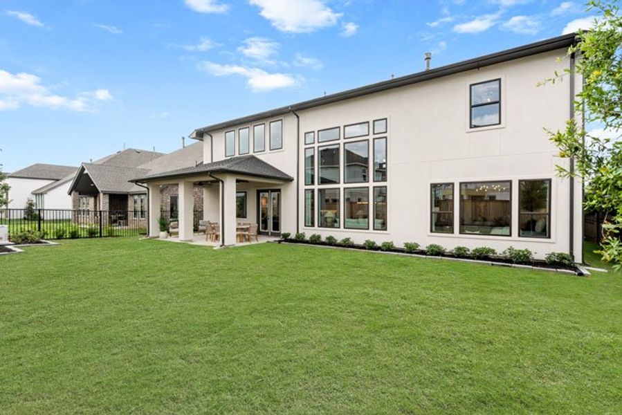 Exterior details and patio area of a home in Bridgeland 45', 50', 70', Cypress (Image 18).