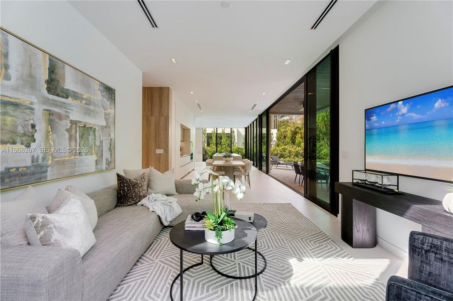 Furnished interior view inside a new home in , Miami (Image 17).