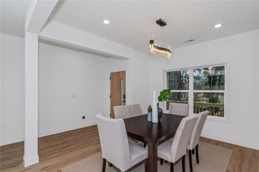 Furnished interior view inside a new home in , Atlanta (Image 33).