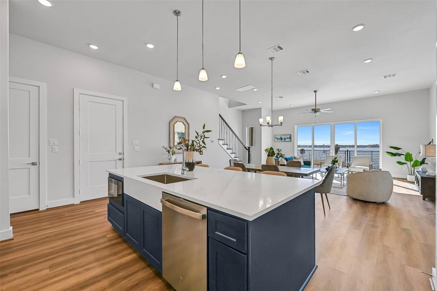 Furnished interior view inside a new home in Lago Pointe, Seabrook (Image 13).