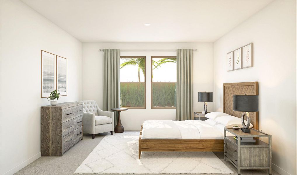 Private primary suite (*Artist rendering used for illustration purposes only.) Private primary suite (*Artist rendering used for illustration purposes only.)