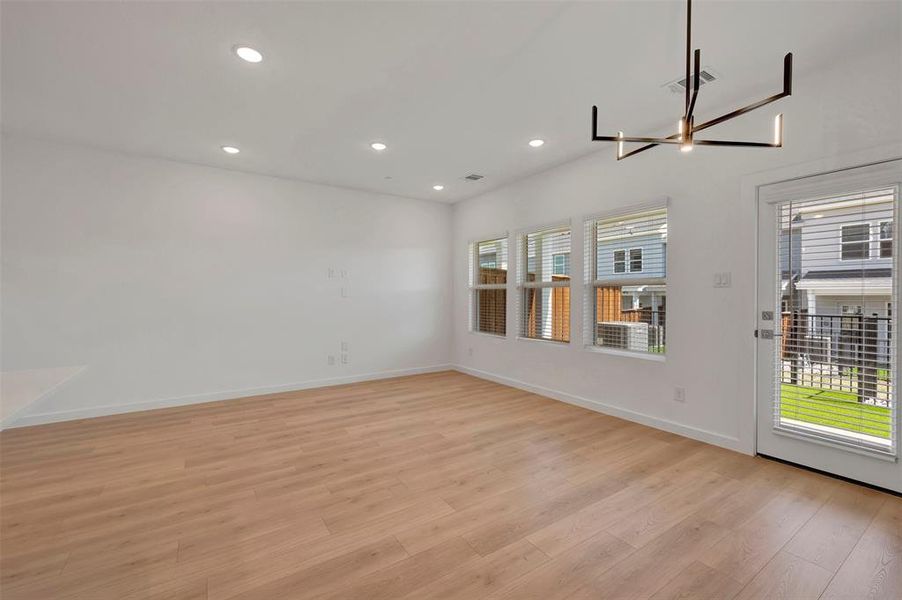 Spacious, unfurnished interior of a new home in Providence Commons, Providence Village (Image 16). Spacious, unfurnished interior of a new home in Providence Commons, Providence Village (Image 16).