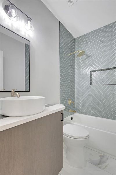 Furnished interior view inside a new home in , Atlanta (Image 37).