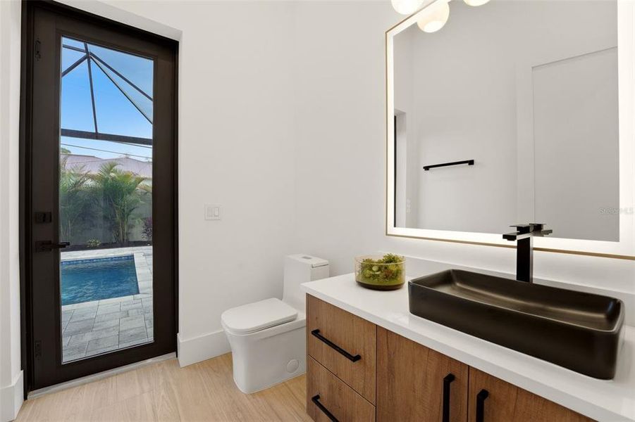 Furnished interior view inside a new home in , Sarasota (Image 19).