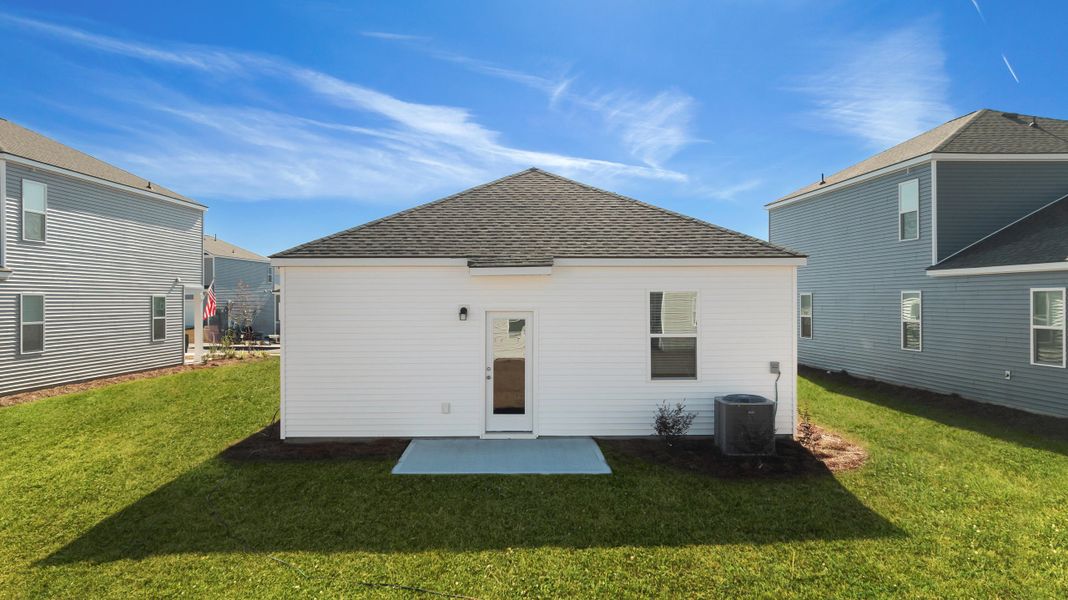 Exterior details and patio area of a home in , Summerville (Image 3). Exterior details and patio area of a home in , Summerville (Image 3).
