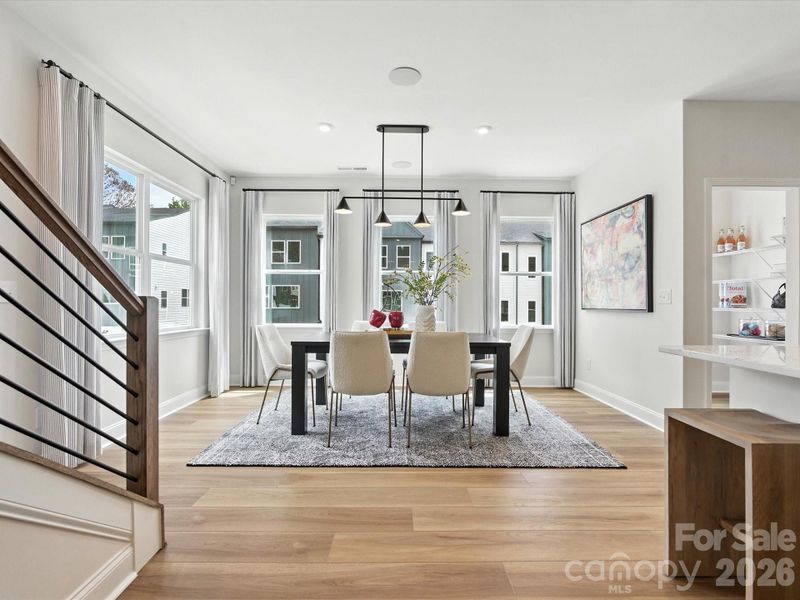 Light filled dining space Light filled dining space