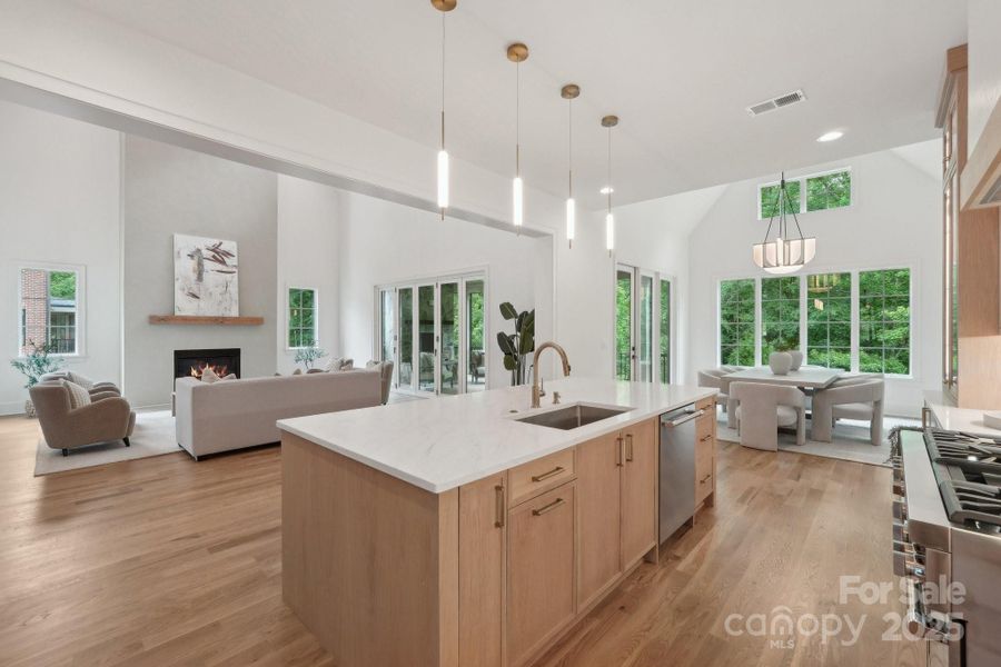 Furnished interior view inside a new home in Cardinal Crest, Weddington (Image 35).