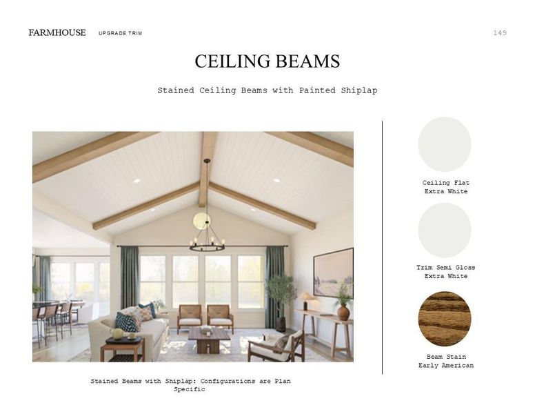 Farmhouse Look Palette 5: Trim Selection Sheet (*Artist rendering used for illustration purposes only.)