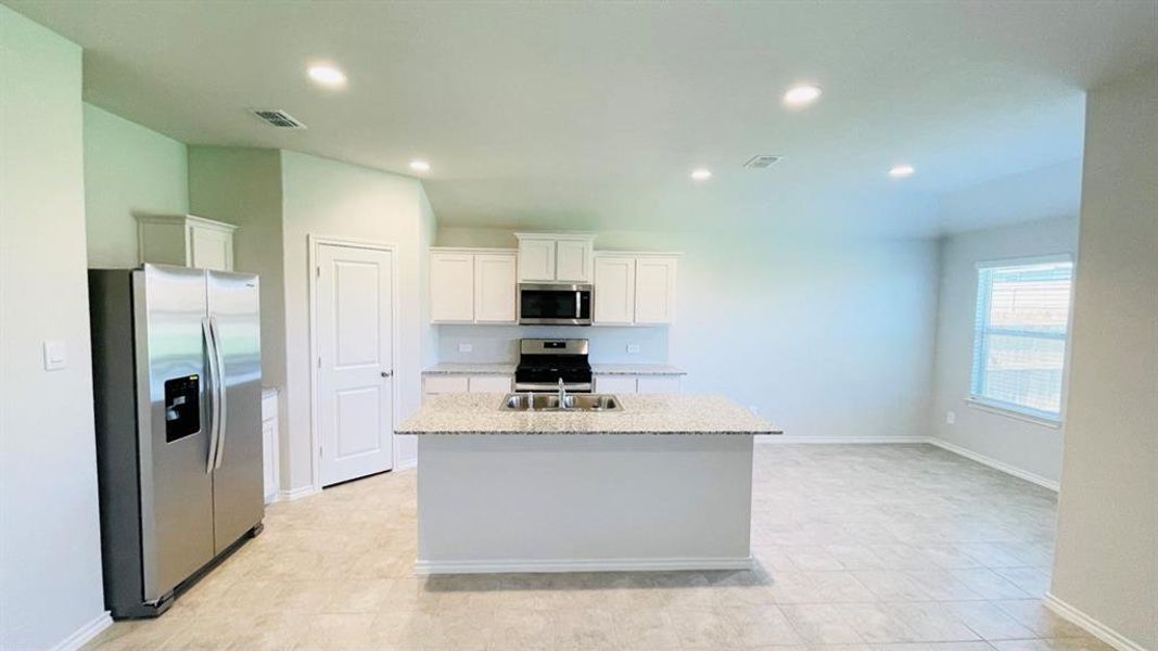 Kitchen - All Home and community information, including pricing, included features, terms, availability and amenities, are subject to change at any time without notice or obligation. All Drawings, pictures, photographs, video, square footages, floor plans, elevations, features, colors and sizes are approximate for illustration purposes only and will vary from the homes as built.