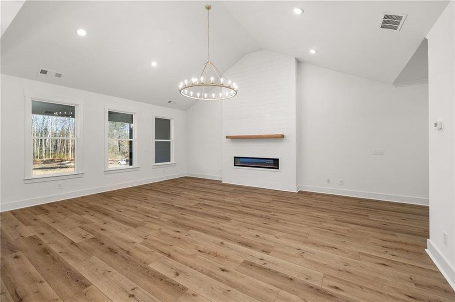 Spacious, unfurnished interior of a new home in , Sugar Hill (Image 36).
