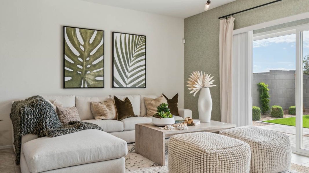 Furnished interior view inside a new home in Heartland Ranch, Coolidge (Image 12).