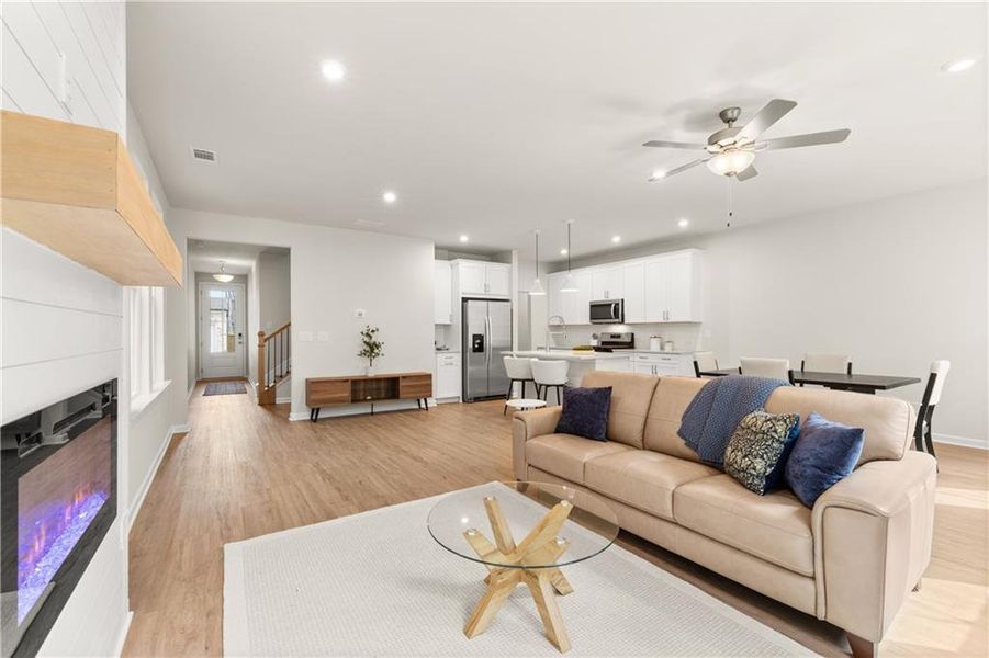 Furnished interior view inside a new home in The Village at Shallowford, Kennesaw (Image 17).