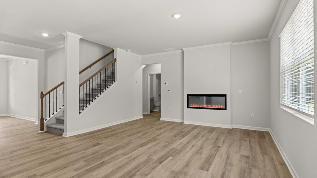 Representative unfurnished interior of a home built from the Hayden by D.R. Horton in Grandview at Lanier, Dawsonville (Image 15).