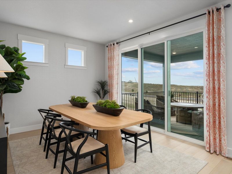 Representative furnished interior of a home built from the Walter by Lokal Homes in Paint Brush Hills, Peyton (Image 17).