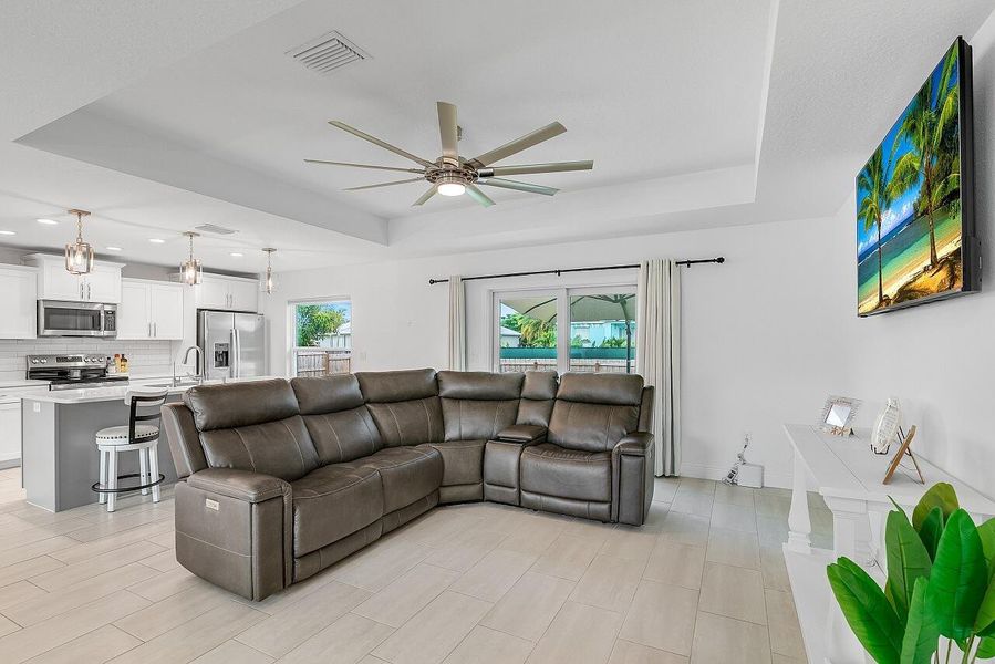 Furnished interior view inside a new home in , Vero Beach (Image 9). Furnished interior view inside a new home in , Vero Beach (Image 9).