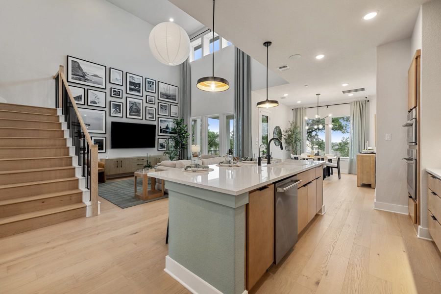 Furnished interior view inside a new home in Heritage, Dripping Springs (Image 8).