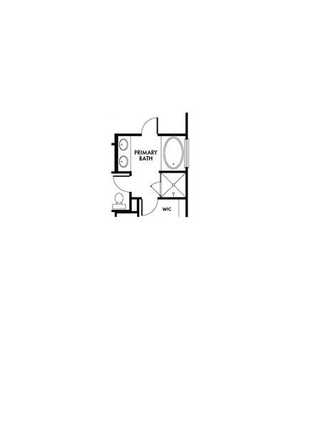 2D floor plan layout for the Oak by Impression Homes in Churchill, Anna, TX (Image 12).