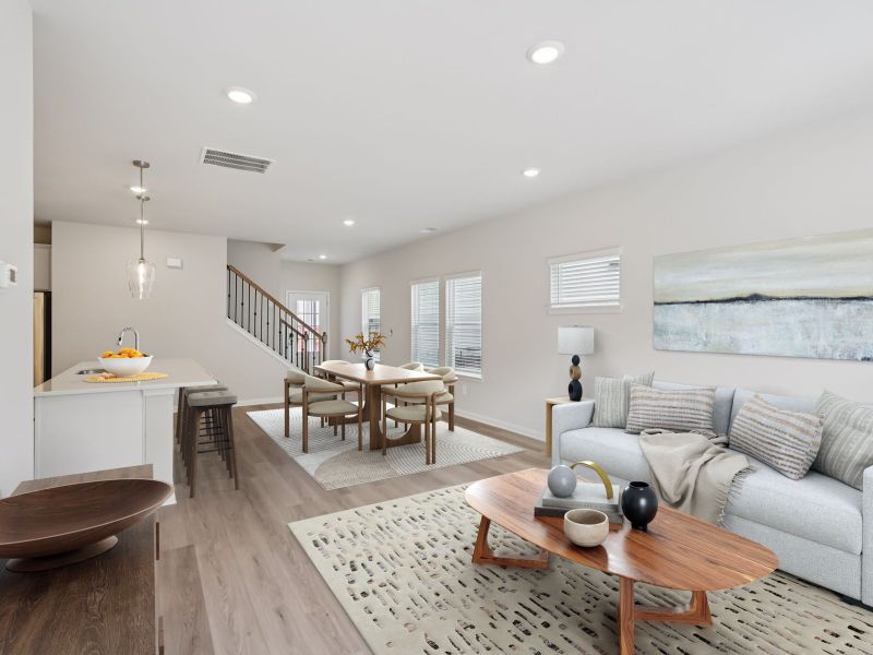 Furnished interior view inside a new home in Hawthorne Station, College Park (Image 3).