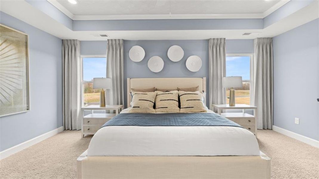 Furnished interior view inside a new home in Evergreen Crossing, Locust Grove (Image 27). Furnished interior view inside a new home in Evergreen Crossing, Locust Grove (Image 27).