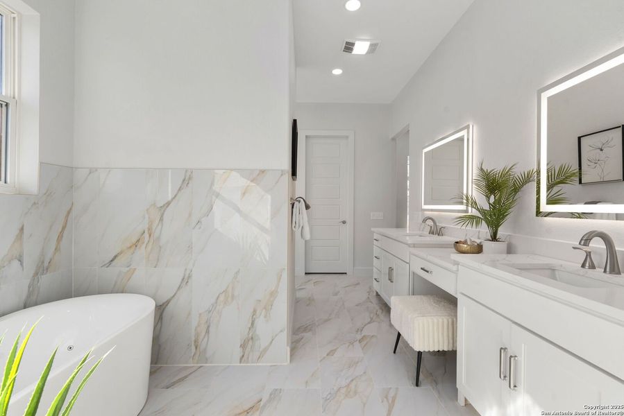 Furnished interior view inside a new home in , San Antonio (Image 32).