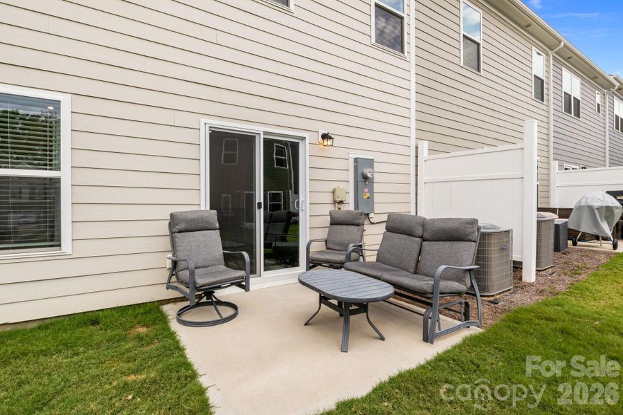 Exterior details and patio area of a home in , Charlotte (Image 3).