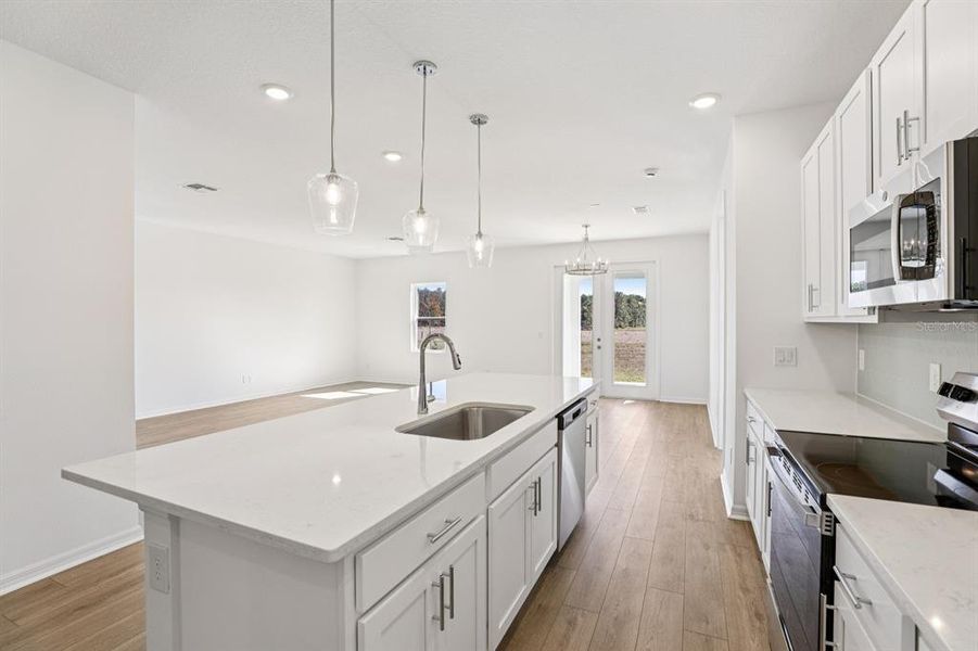 Furnished interior view inside a new home in Sunbrooke, St. Cloud (Image 8). Furnished interior view inside a new home in Sunbrooke, St. Cloud (Image 8).