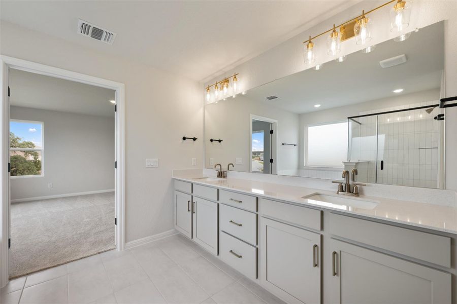 Furnished interior view inside a new home in Cannon Ranch, Dripping Springs (Image 9).