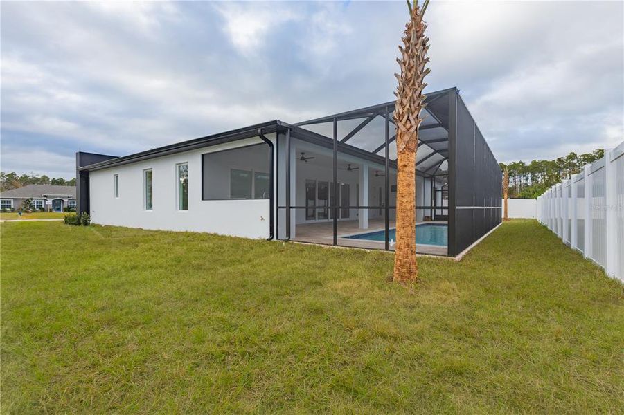 Exterior details and patio area of a home in , Palm Coast (Image 31). Exterior details and patio area of a home in , Palm Coast (Image 31).