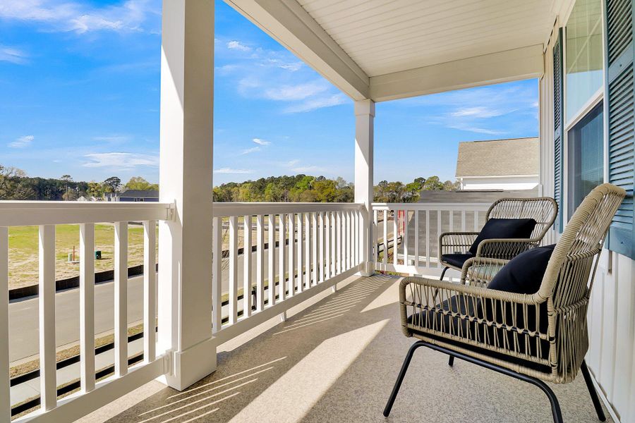 Exterior details and patio area of a home in Six Oaks, Summerville (Image 25).