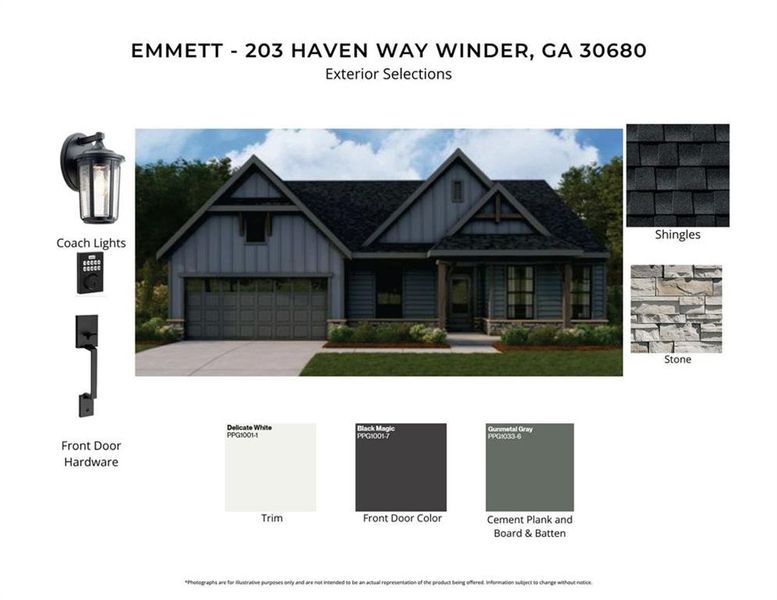 Sample of building materials used in homes in Stonehaven, Winder (Image 2). Sample of building materials used in homes in Stonehaven, Winder (Image 2).