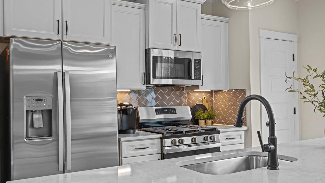 Furnished interior view inside a new home in Spring Village Townhomes, Angier (Image 5).