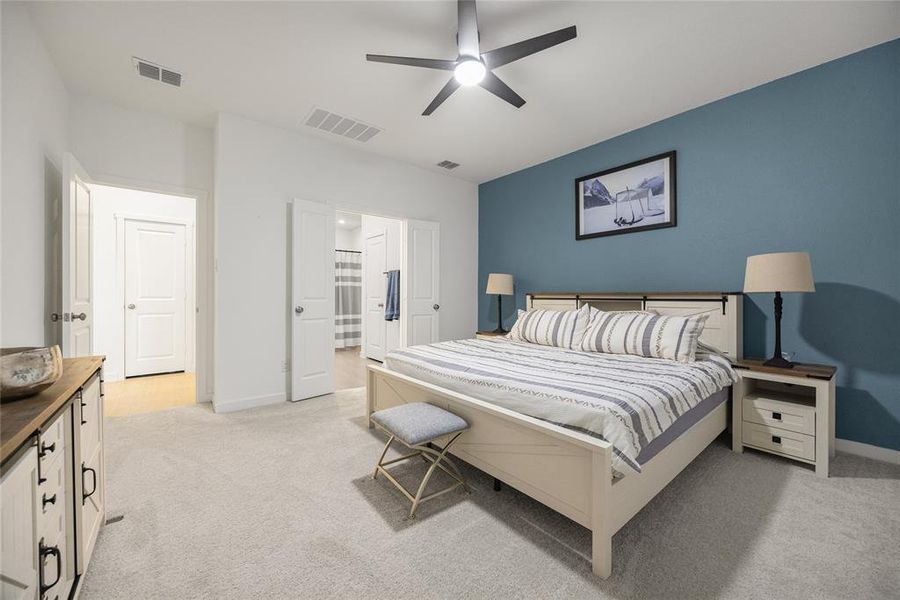 Furnished interior view inside a new home in Mobberly Farms, Pilot Point (Image 8).