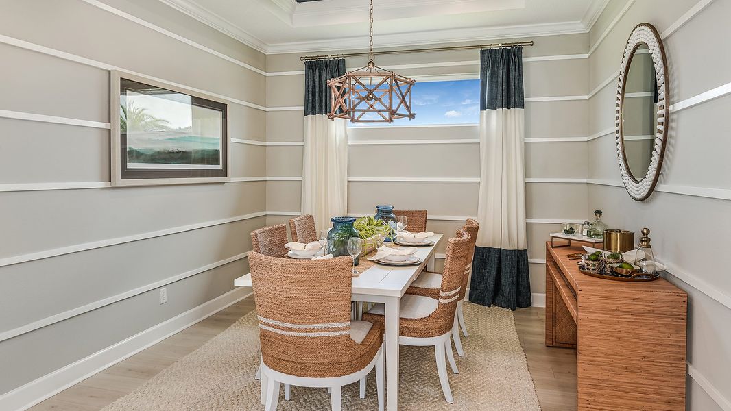 Representative furnished interior of a home built from the Arezzo by Taylor Morrison in Esplanade at Azario Lakewood Ranch, Lakewood Ranch (Image 20).