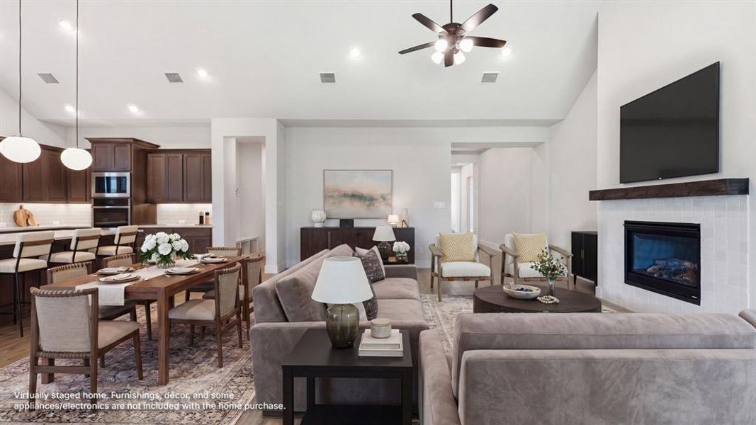 Furnished interior view inside a new home in The Parks at Wilson Creek, Celina (Image 10).