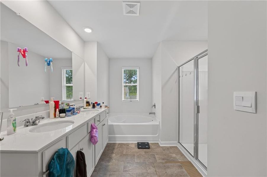 Furnished interior view inside a new home in Glen at Kensington, Lithia Springs (Image 31).