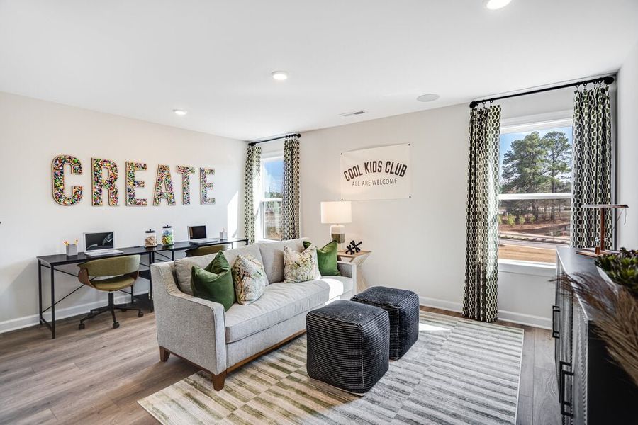 Furnished interior view inside a new home in Silverstone, Knightdale (Image 6).