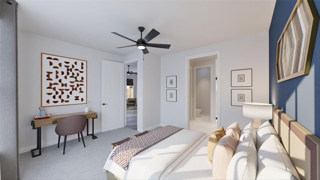 Furnished interior view inside a new home in The Porch at Du Pre, Buda (Image 20). Furnished interior view inside a new home in The Porch at Du Pre, Buda (Image 20).