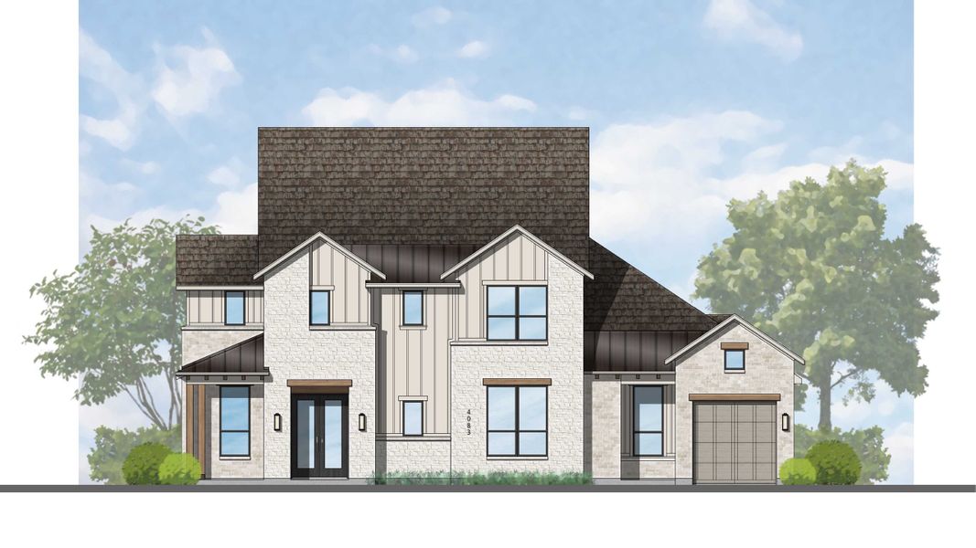 Representative rendering of the exterior for the Siena by Highland Homes (Image 9). Representative rendering of the exterior for the Siena by Highland Homes (Image 9).