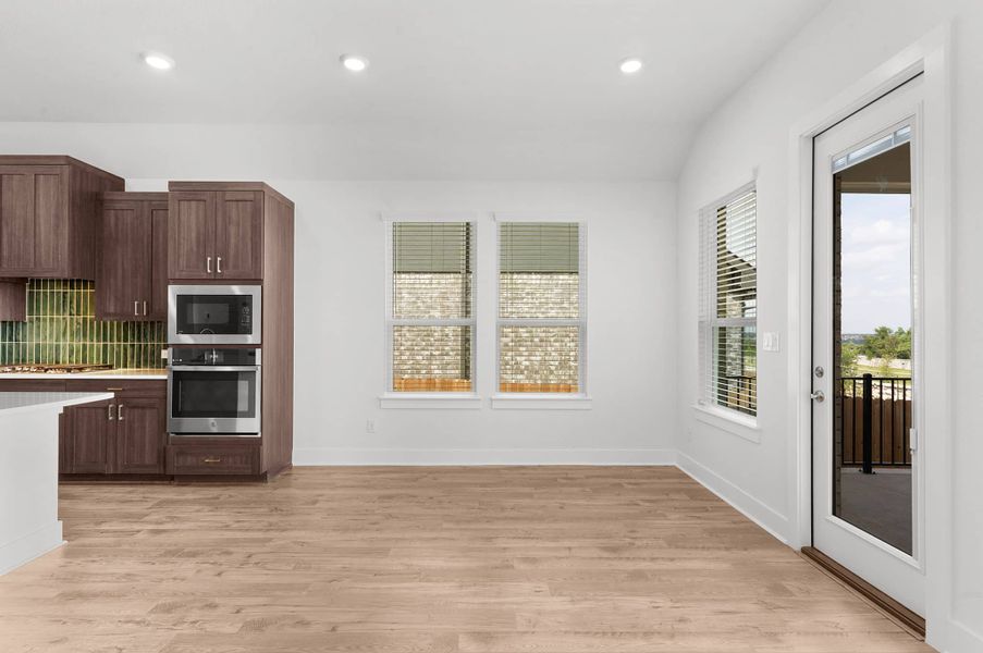 Furnished interior view inside a new home in University Heights, Round Rock (Image 10).