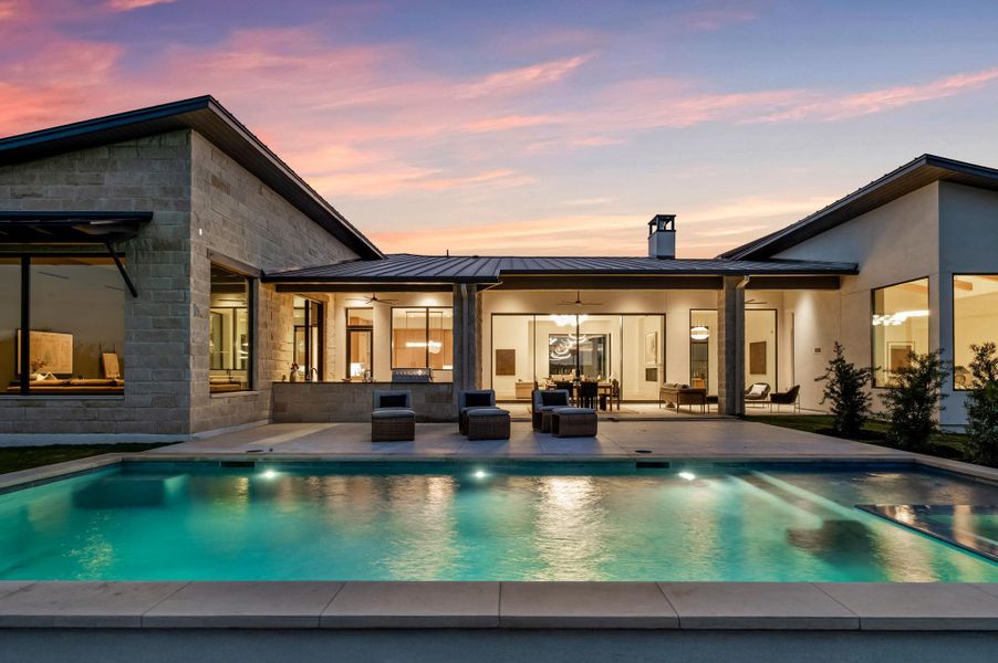 Exterior details and patio area of a home in , Austin (Image 27). Exterior details and patio area of a home in , Austin (Image 27).
