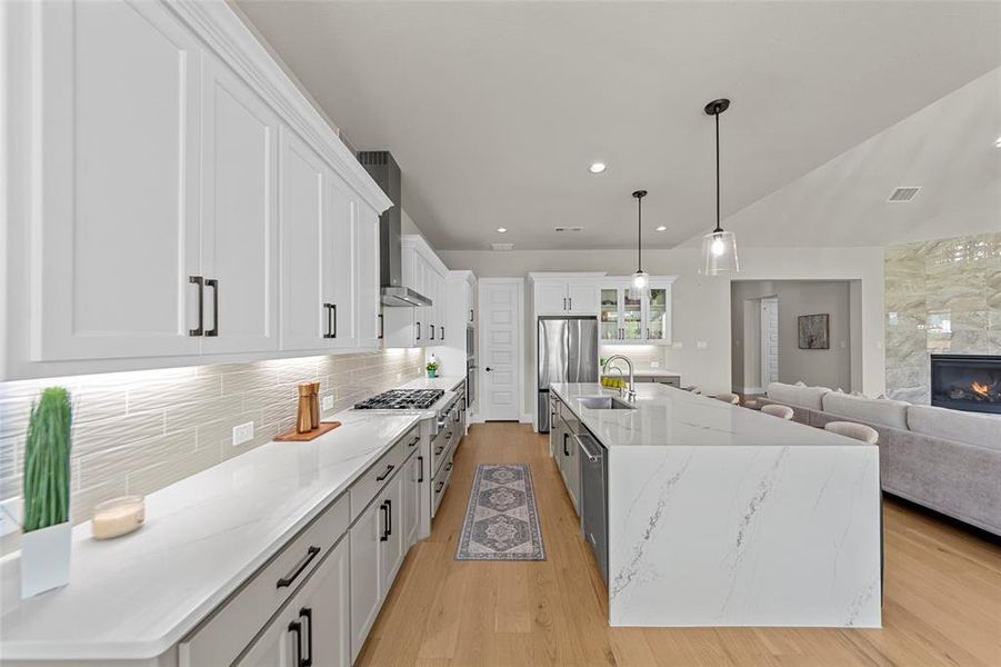 Furnished interior view inside a new home in , Frisco (Image 32).