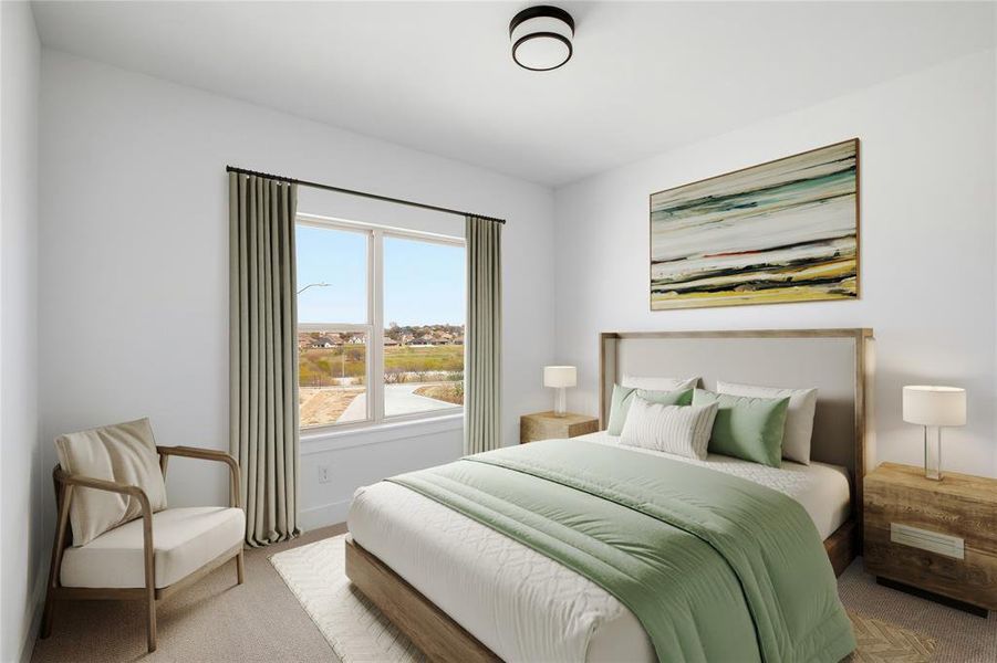 Furnished interior view inside a new home in Talon Hills, Fort Worth (Image 11). Furnished interior view inside a new home in Talon Hills, Fort Worth (Image 11).